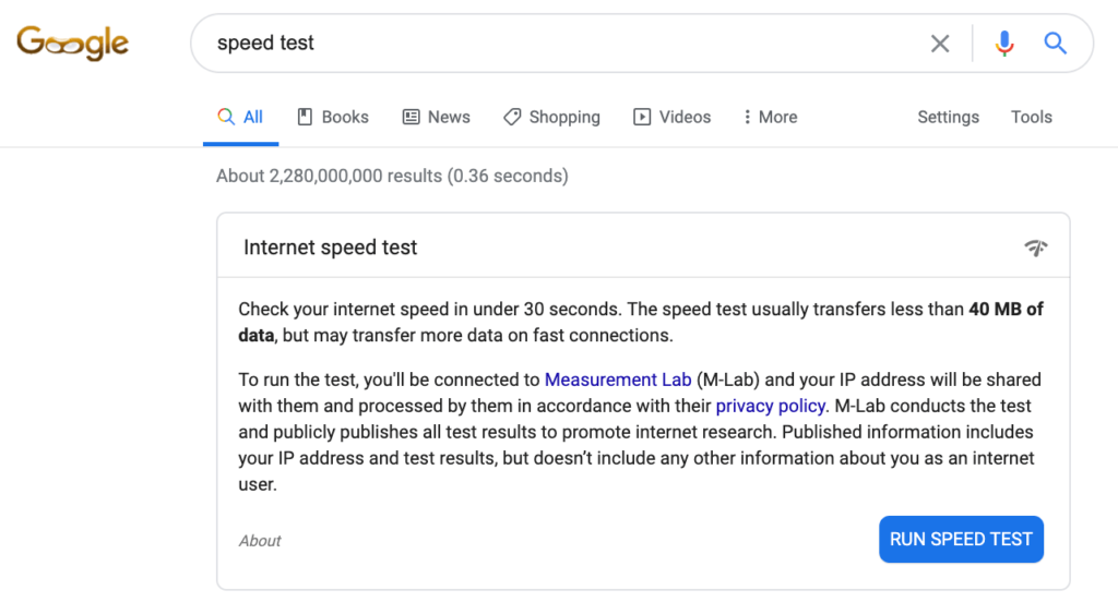 Google Bandwidth Speed Test on Zoom Pro Tips
